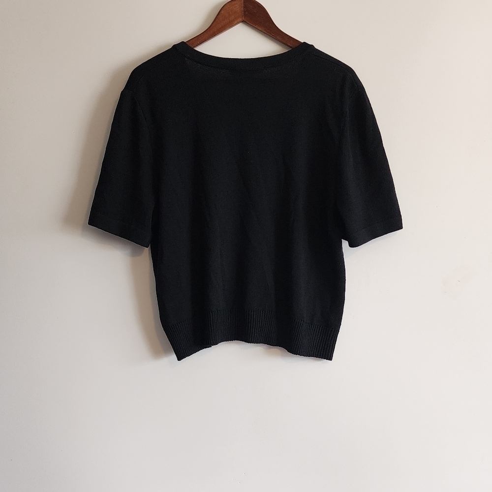 St.John Basic Black Blouse Size L - image 2